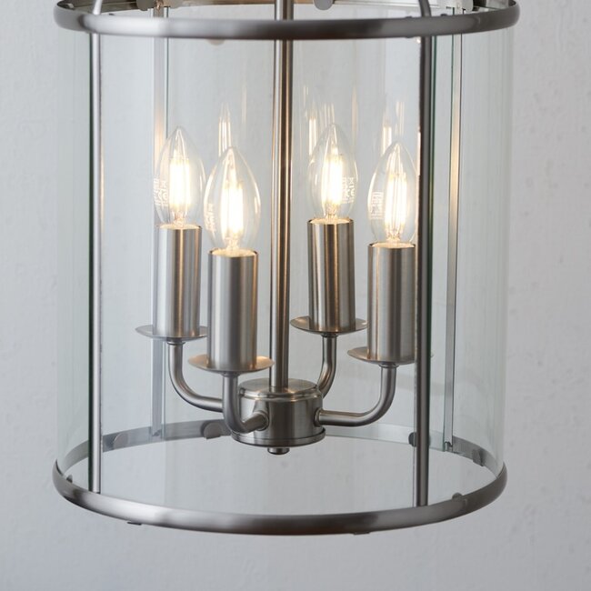 Lambeth 4lt Pendant - S Nickel