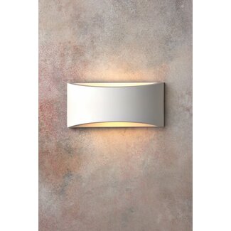 Toko 1LT 300MM Wall 3W Warm White - White Plaster