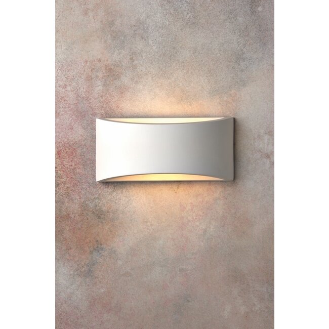 Toko 1LT 300MM Wall 3W Warm White - White Plaster