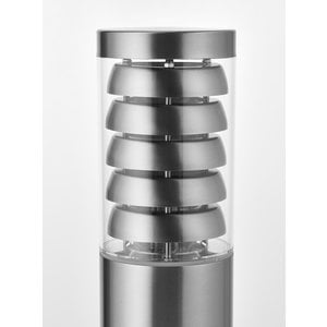 Saxby Tango Post IP44 9.2W Warm White Floor - Brushed Stainless Steel