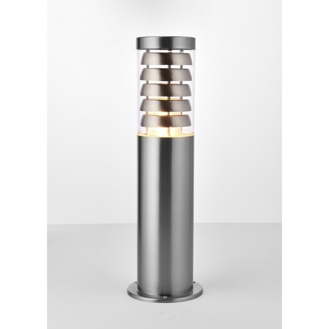 Tango Post IP44 9.2W Warm White Floor - Brushed Stainless Steel