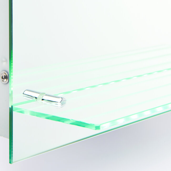 Omega Shaver Mirror IP44 1.5W SW Wall - Mirrored Glass