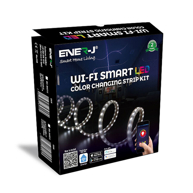 Ener-J Ener-J Smart WiFi RGB CCT Changing LED Strip Kit 5m