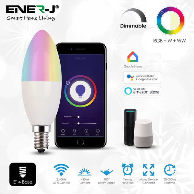 Ener-J Ener-J Smart WiFi LED Candle 4.5W