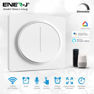 ENER-J WiFi Smart Touch Switch 1 Gang - Only Live Connection (with mini  adapter) - Smart & Secure Centre