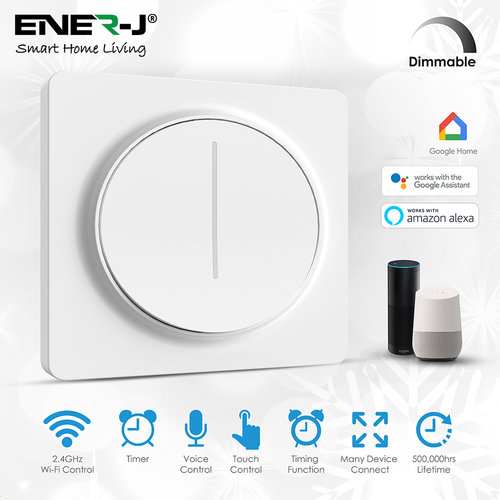 Ener-J Ener-J Smart Wi-Fi 1 Gang Dimmable Touch Switch Ener-J Ener-J Smart Wi-Fi 1 Gang Dimmable Touch Switch