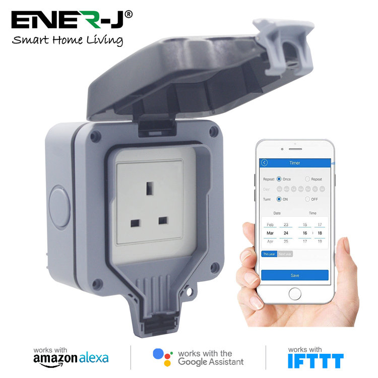 Ener-J Ener-J Smart WiFi Weatherproof Single Socket