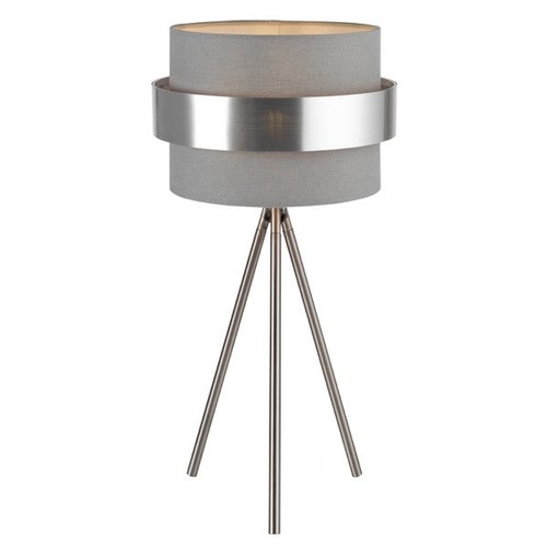 Lowe Table Lamp Grey/Silver Lowe Table Lamp Grey/Silver