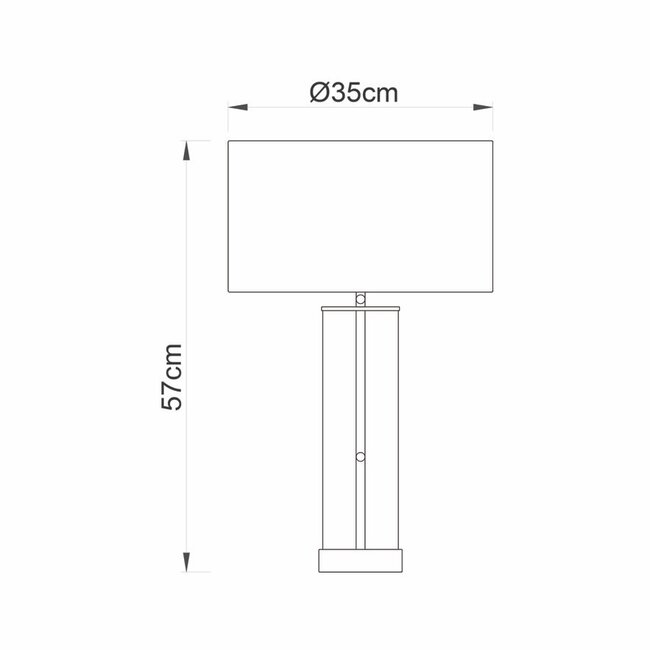 Lessina table - nickel