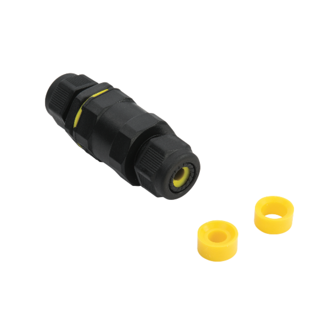 Inline Connector Straight Ip68 Accessory - Black Nylon
