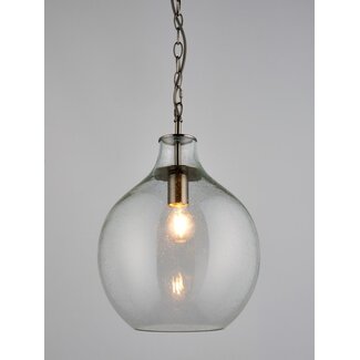 Lesley Blue Glass Pendant
