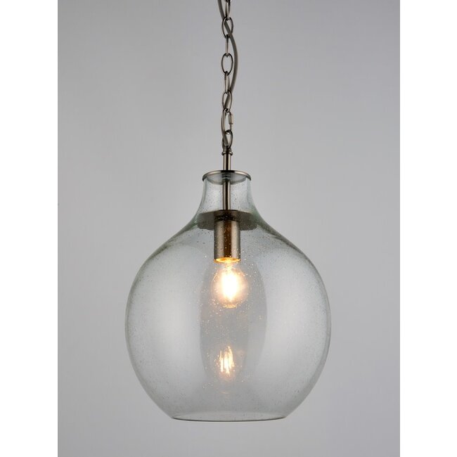 Lesley Blue Glass Pendant