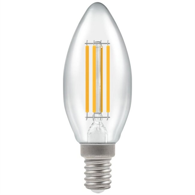 Crompton LED Candle Filament Clear 6.5W 2700K SES-E14