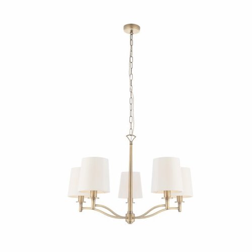 Endon Ortona 5lt pendant 40W - matt antique brass Endon Ortona 5lt pendant 40W - matt antique brass