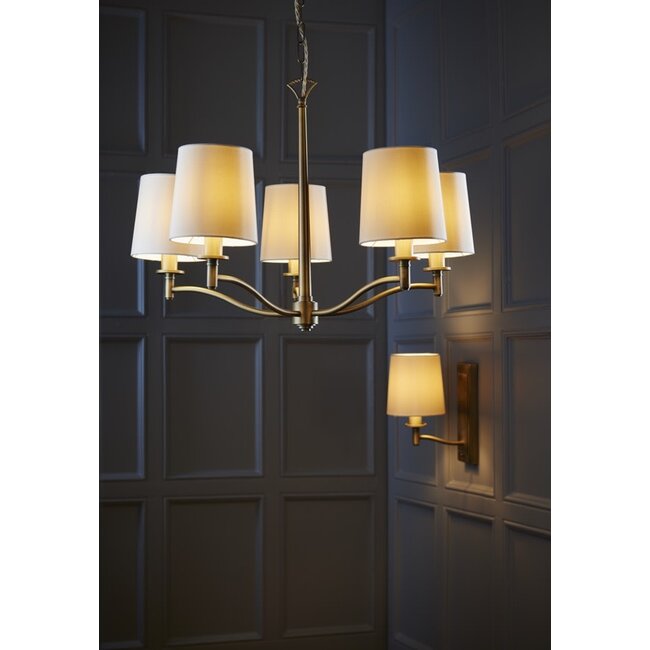 Ortona 5lt pendant 40W - matt antique brass - Factory Second