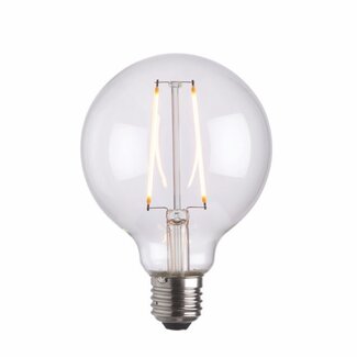 E27 LED 2W filament globe G95 Clear - Factory Second