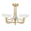 Cagney 3lt semi flush - A Brass - Factory Second