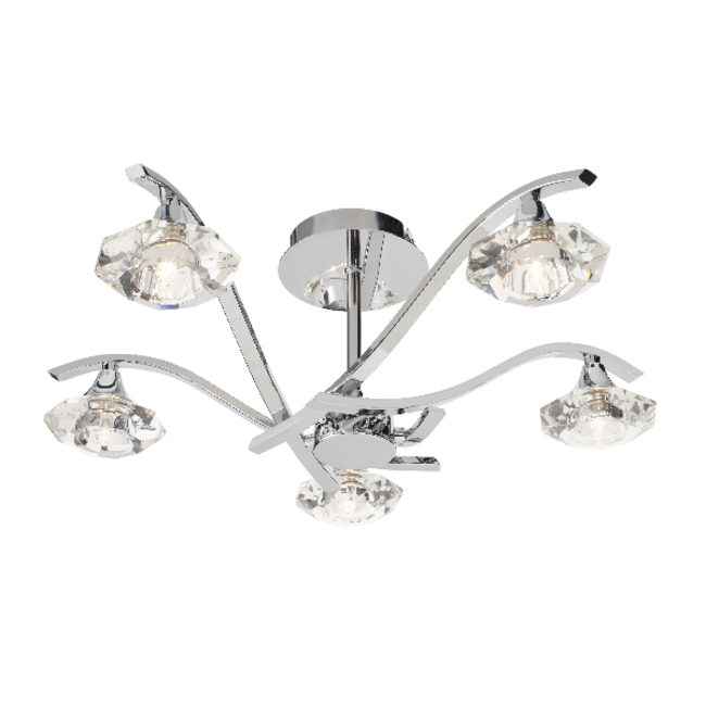 Langella 5lt semi flush 33W - chrome plate