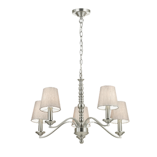 Astaire 5lt pendant 40W - satin nickel plate - Factory Second