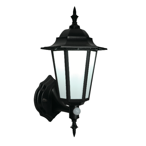 Saxby Evesham PIR wall IP44 7W cool white - matt black textured pc Saxby Evesham PIR wall IP44 7W cool white - matt black textured pc