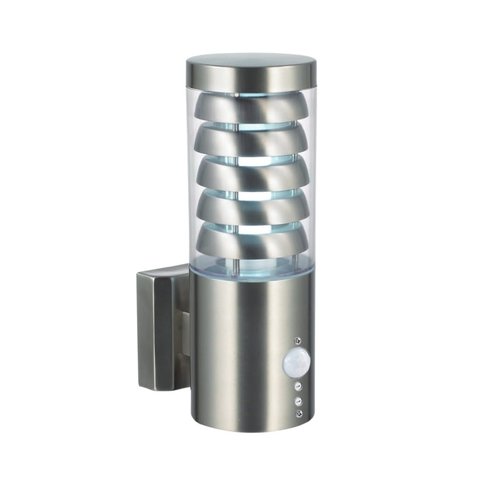 Tango wall PIR IP44 9.2W warm white - brushed stainless steel Tango wall PIR IP44 9.2W warm white - brushed stainless steel