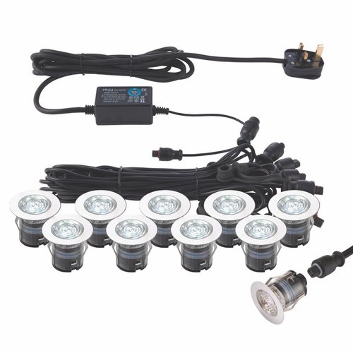 IkonPRO CCT 6500K/20000K 35mm Kit IP67 0.75w cct recessed - polished stainless steel IkonPRO CCT 6500K/20000K 35mm Kit IP67 0.75w cct recessed - polished stainless steel