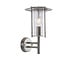 York 1lt wall IP44 60W - polished stainless steel