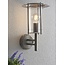 York 1lt wall IP44 60W - polished stainless steel