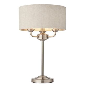 Highclere 3lt Table - BrChrome/Natural - Factory Second