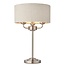 Highclere 3lt Table - BrChrome/Natural - Factory Second