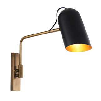Navren swing arm wall 10W  - antiqued solid brass - Factory Second