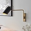 Navren swing arm wall 10W  - antiqued solid brass - Factory Second
