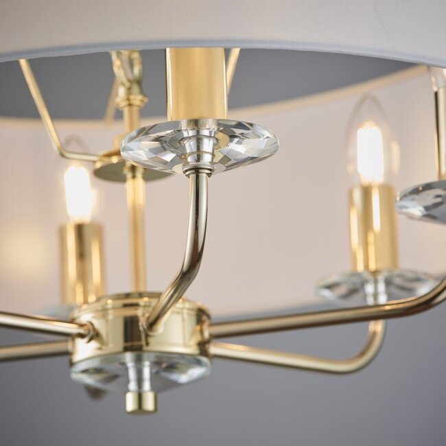 Nixon 6lt pendant - brass