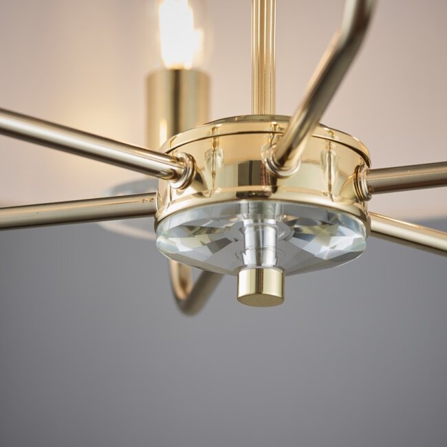 Nixon 6lt pendant - brass
