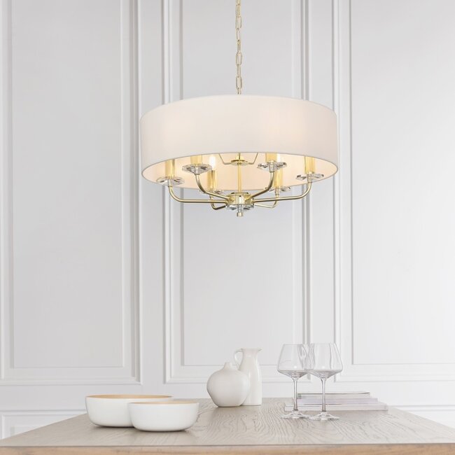 Nixon 6lt pendant - brass