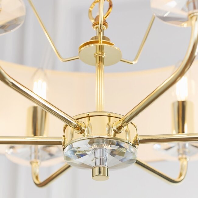 Nixon 6lt pendant - brass