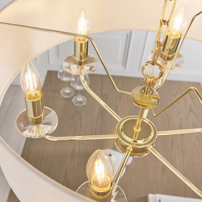 Nixon 6lt pendant - brass