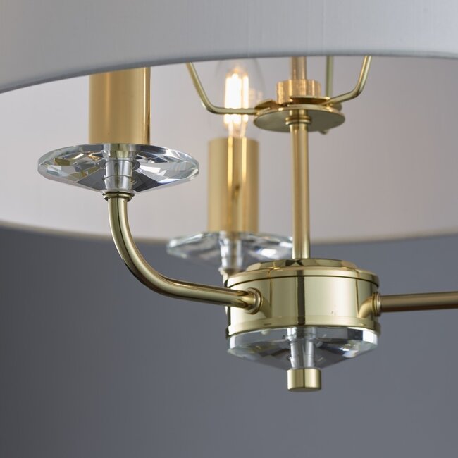 Nixon 3lt pendant - brass