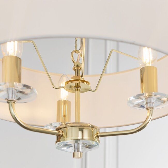 Nixon 3lt pendant - brass