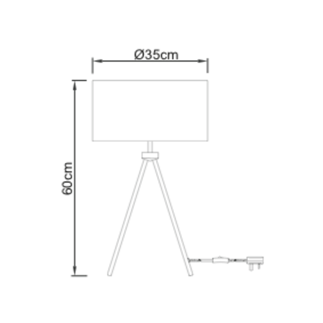 Tri table - nickel