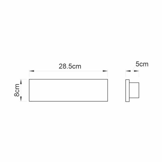 Bodhi 285mm wall - white - Factory Second
