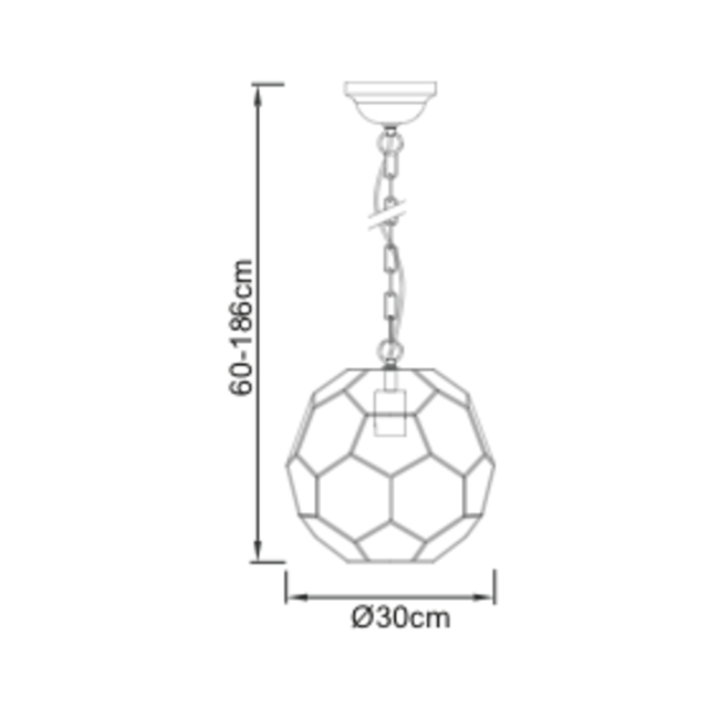 Miele 1lt Pendant - A Brass - Factory Second