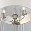 Highclere 3lt pendant - BrChrome/Natural - Factory Second