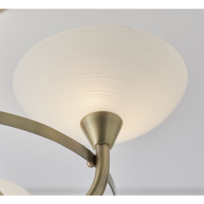 Cagney 3lt semi flush - A Brass - Factory Second