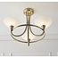 Cagney 3lt semi flush - A Brass - Factory Second
