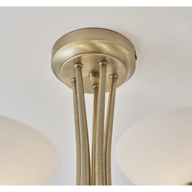 Cagney 3lt semi flush - A Brass - Factory Second