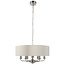 Highclere 6lt pendant - BrChrome/Natural - Factory Second