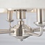 Highclere 6lt pendant - BrChrome/Natural - Factory Second