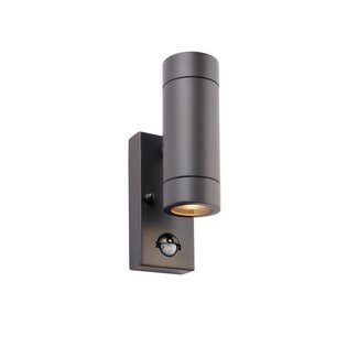 Palin PIR 2lt wall IP44 7W  -Anthracite Grey