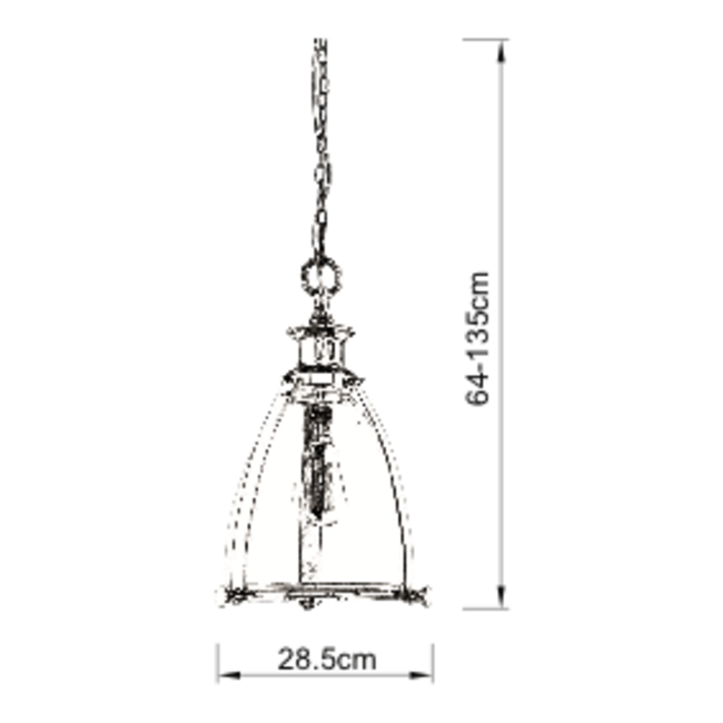 Storni 285mm pendant - nickel - Factory Second